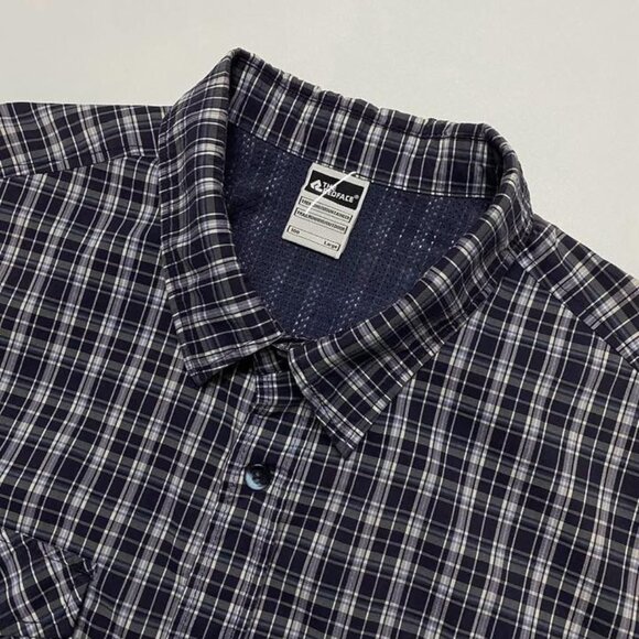 Short Sleeve Plaid Button-Up Shirt - Picture 2 of 3